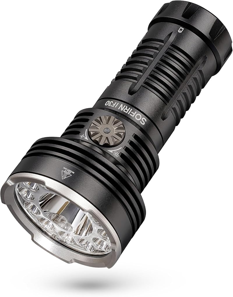 Sofirn IF30 12000LM LED Flashlight Spotlight Floodlight IPX8 Search Light