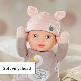 Baby Annabell Sweetie Mauve 30cm Soft Body Doll with Rattle from Birth view 4