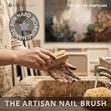 Hydrea London Nail Brush Double-Sided Natural Cactus Bristles Vegan view 6