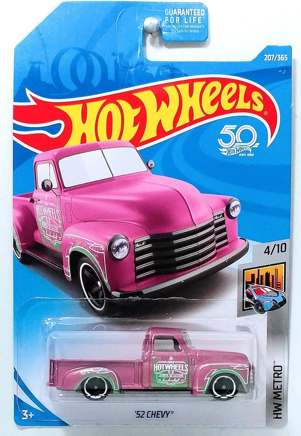 hot wheels 52 chevy pink