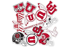 Desert Cactus University of Utah Sticker UT Utes Vinyl Decals Laptop Water Bottle Car Scrapbook Sheet (Type 2)
