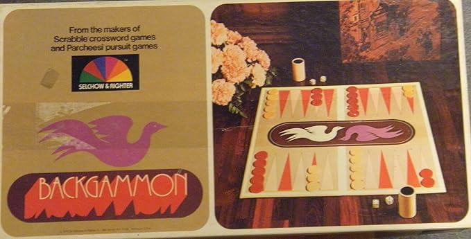Vintage Backgammon game 1975