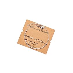 JoycuFF Morse Code Bracelets for Women Funny