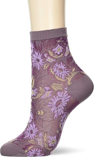Amazon アツギ Anna Sui アナスイ オータムフラワー柄 ソックス レディース 2an5134 パ プル 23 24cm ソックス 通販