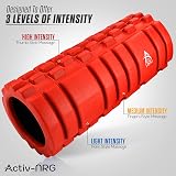 The Glowhouse ActivNRG Fitness Foam Roller Red 33cm 14cm Diameter 700g view 6