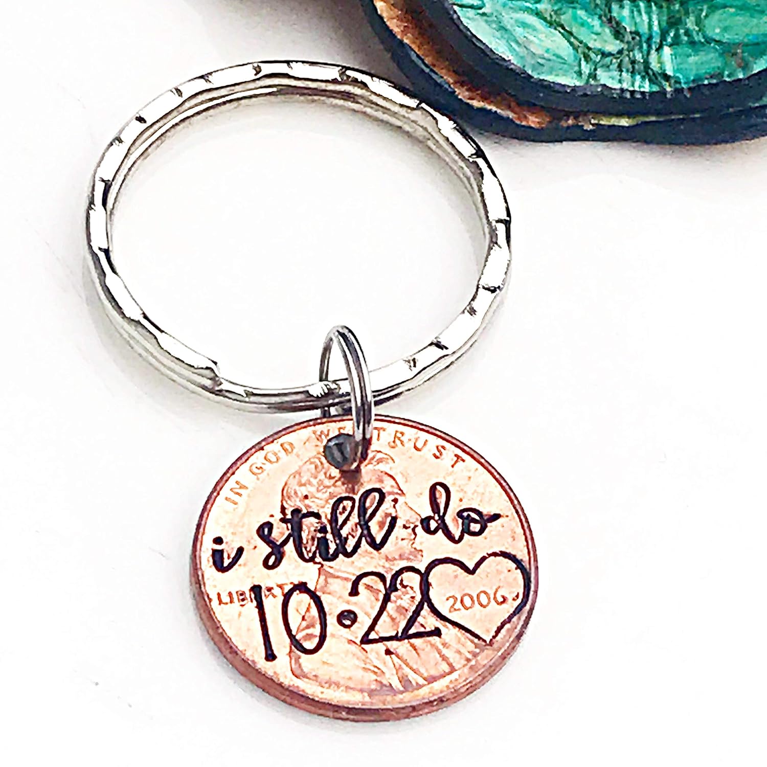 Key Identification Accessories Penny Keychain 7 Year Anniversary Gift For Him Copper Anniversary Present I Still Do Keychain Husband Gifts Custom Penny Wife Gifts Handmade Products