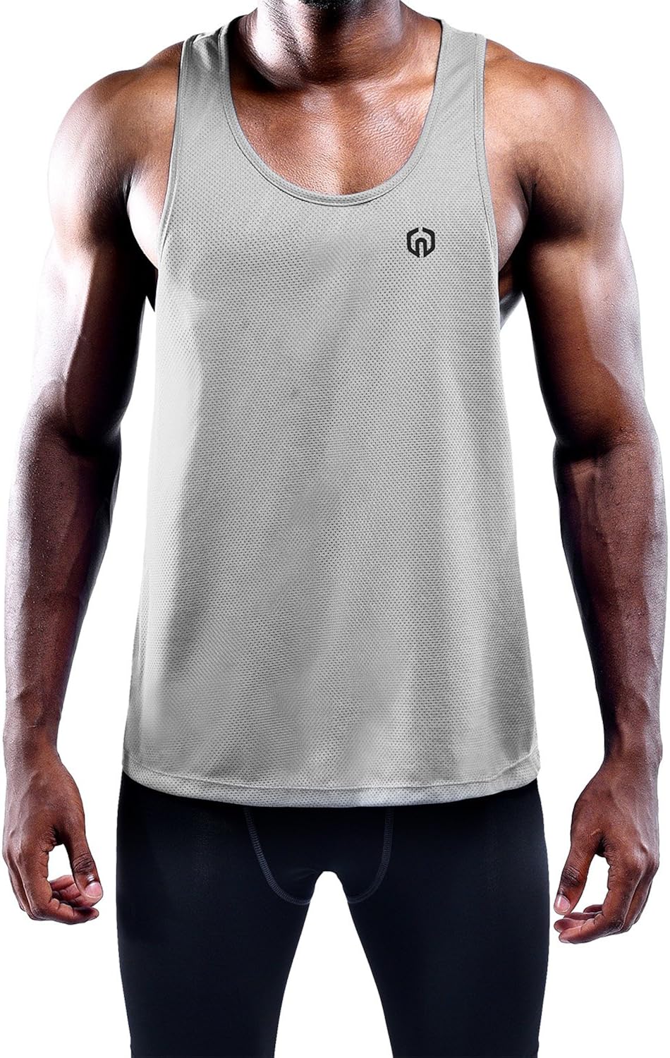 Neleus Men's 3 Pack Dry Fit Y-Back Muscle Tank Top: Clothing