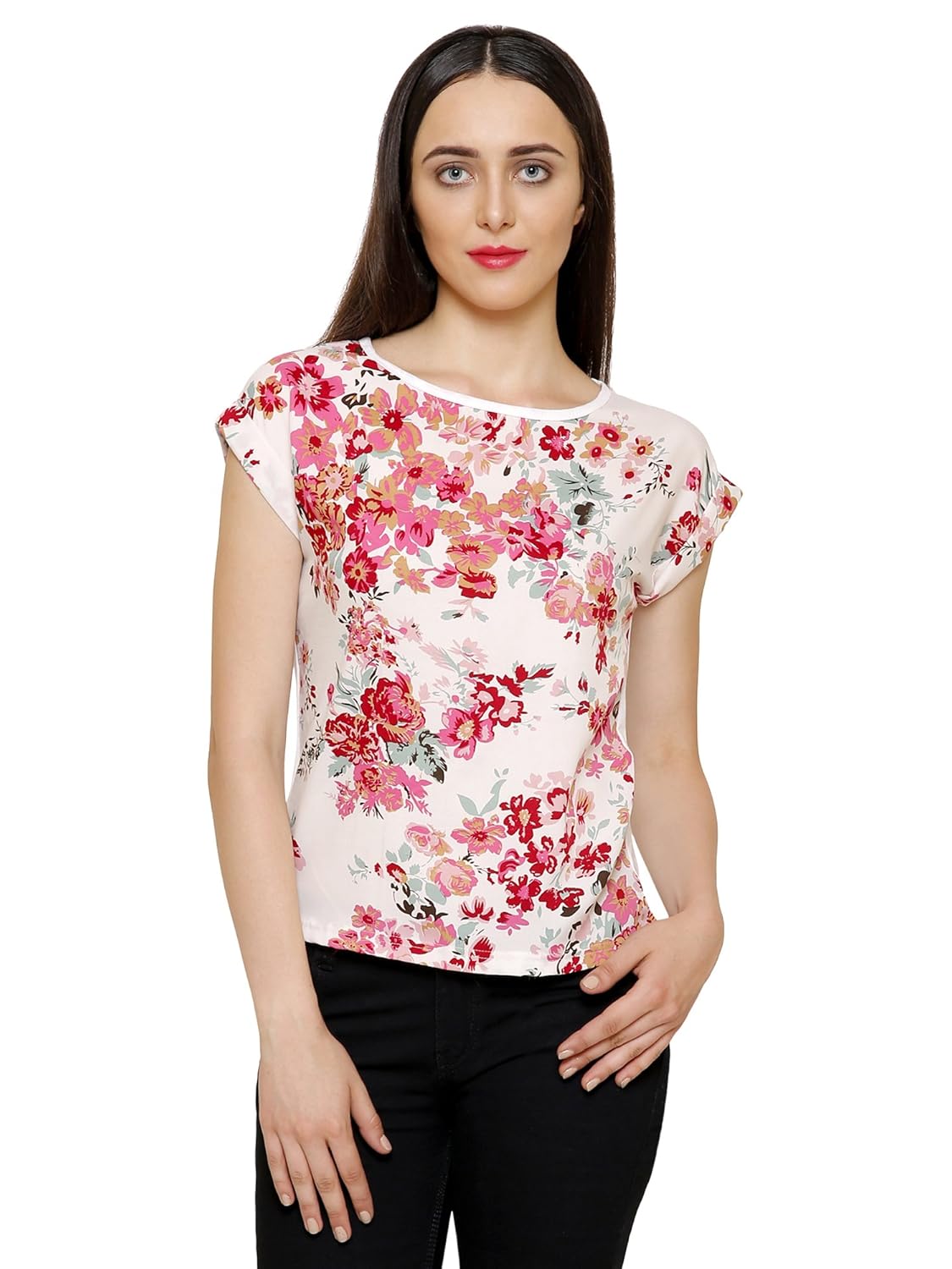 2day womens multicolor crepe top (pack of 2)