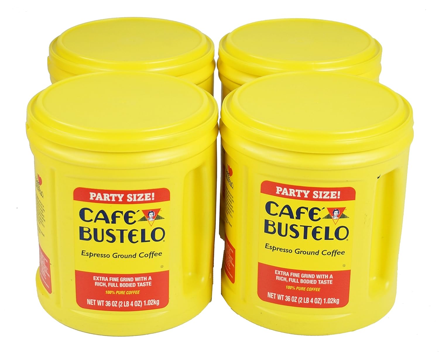 Cafe Bustelo Coffee Espresso, 36 Ounce Can, 4 Count