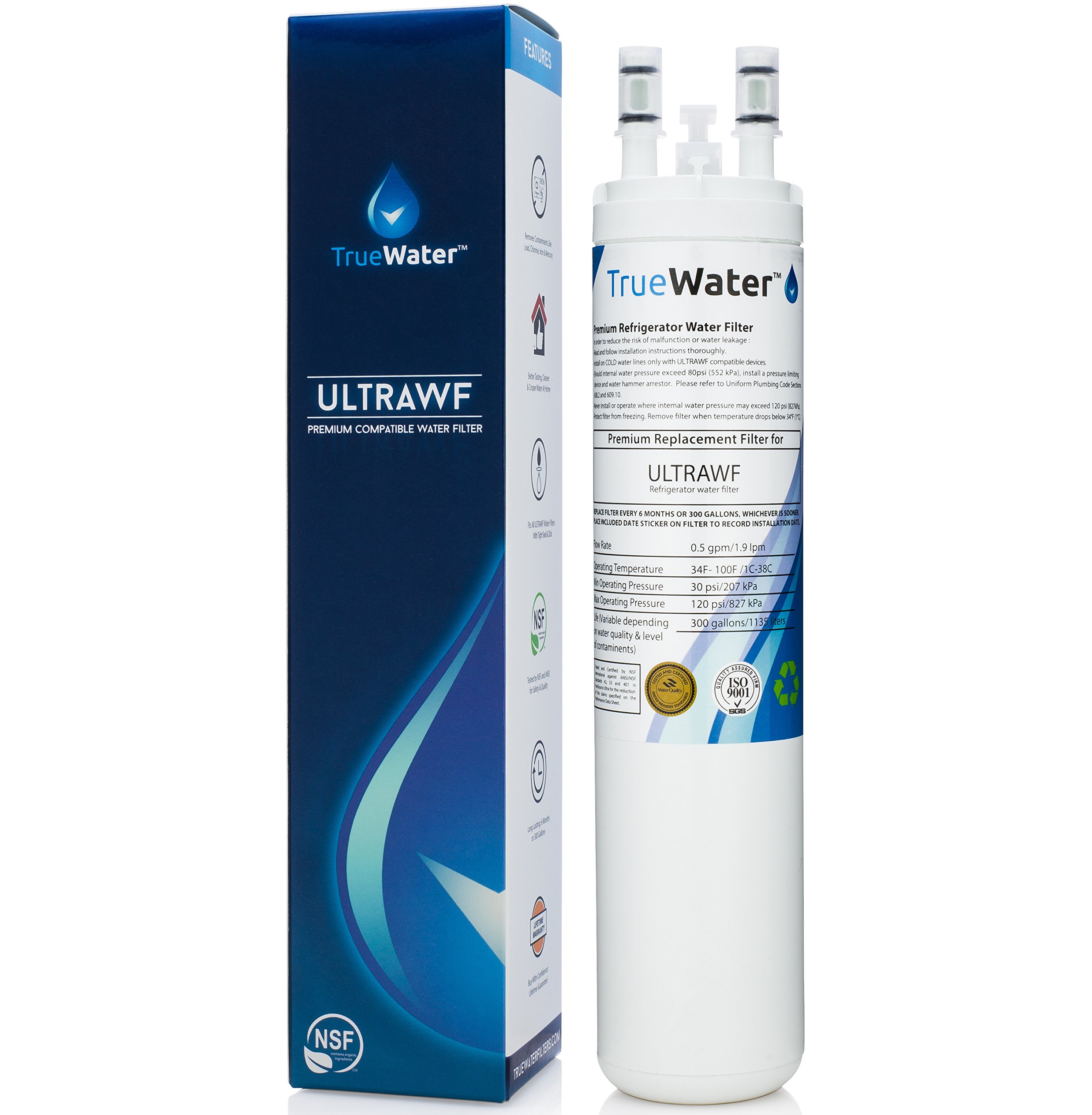 TrueWater ULTRAWF & WF3CB Comptaible Refrigerator Water Filter