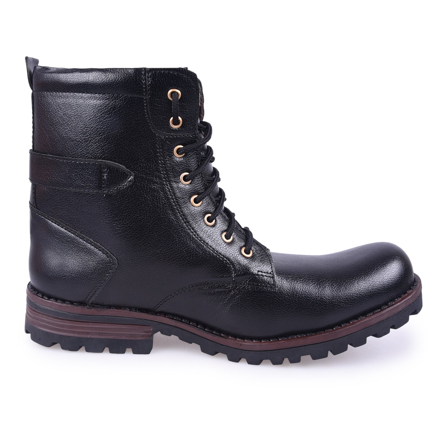andrew scott men's black synthetic leather boots