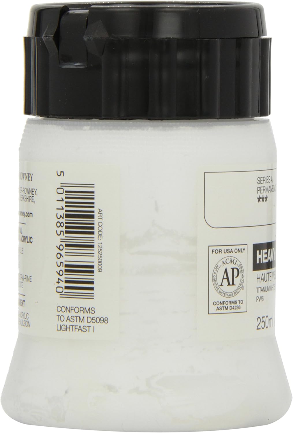 Daler-Rowney Cryla Acrylic 250 ml Titanium White, Professional Artists, 350 ml (Pack of 1) - Image 4