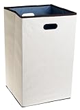 Rubbermaid Configurations Custom Closet Folding Laundry Hamper, Natural, 23-in., (FG4D0602NATUR)