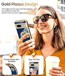 LeYi for Google Pixel 7 Case: 360° Rotatable Ring