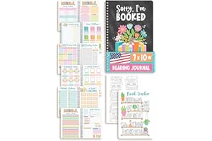 Hadley Designs Book Reading Journal - Book Journal Reading Log, Books Review And Tracker Journals, Audiobook Tracker Notebook