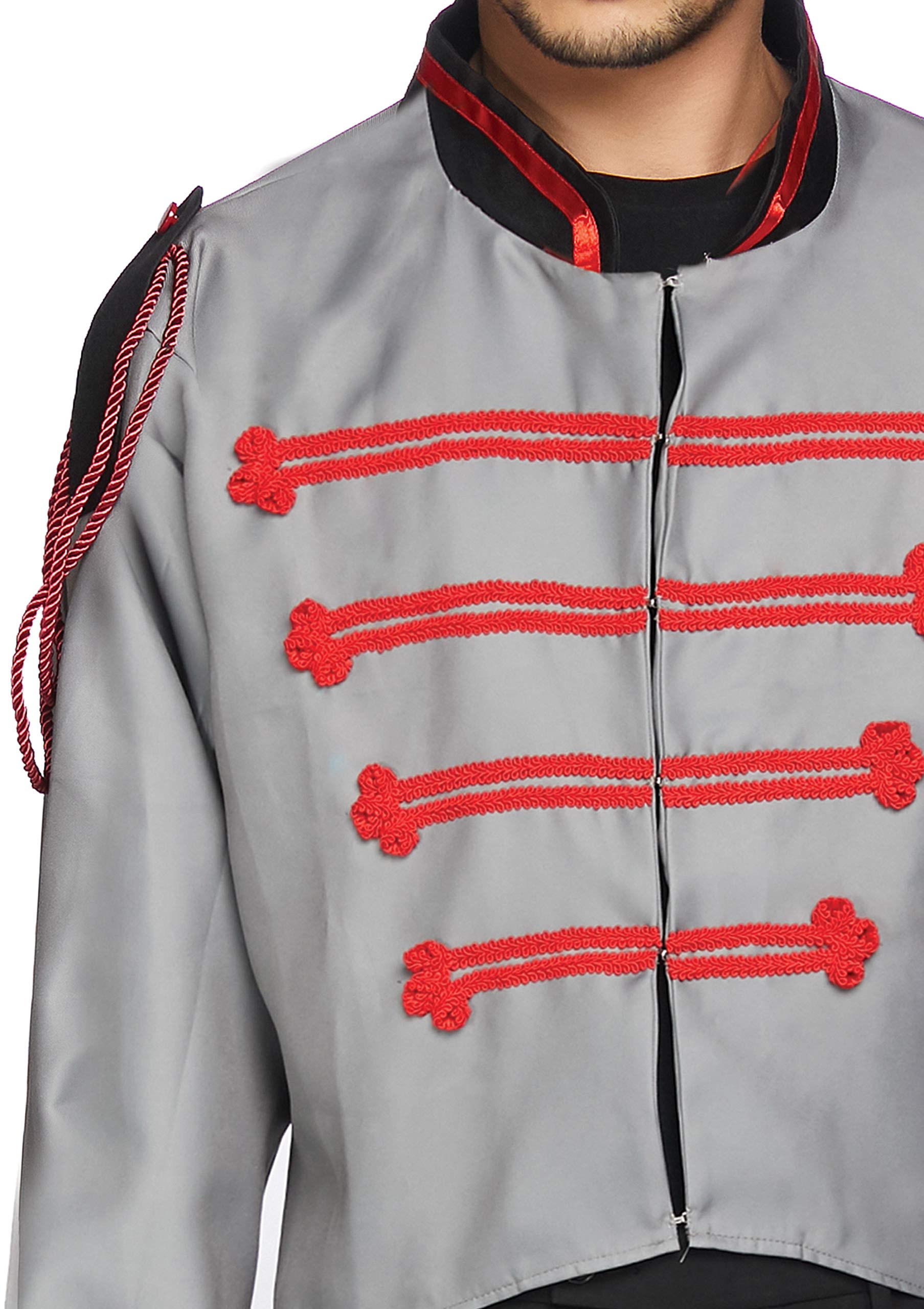 Leg Avenue Men's Military Jacket Costume, Red, Small/Medium