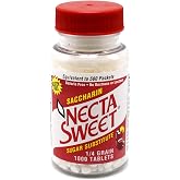 Necta Sweet Saccharin Sugar Substitute 1/4 Grain 1000 Tablets