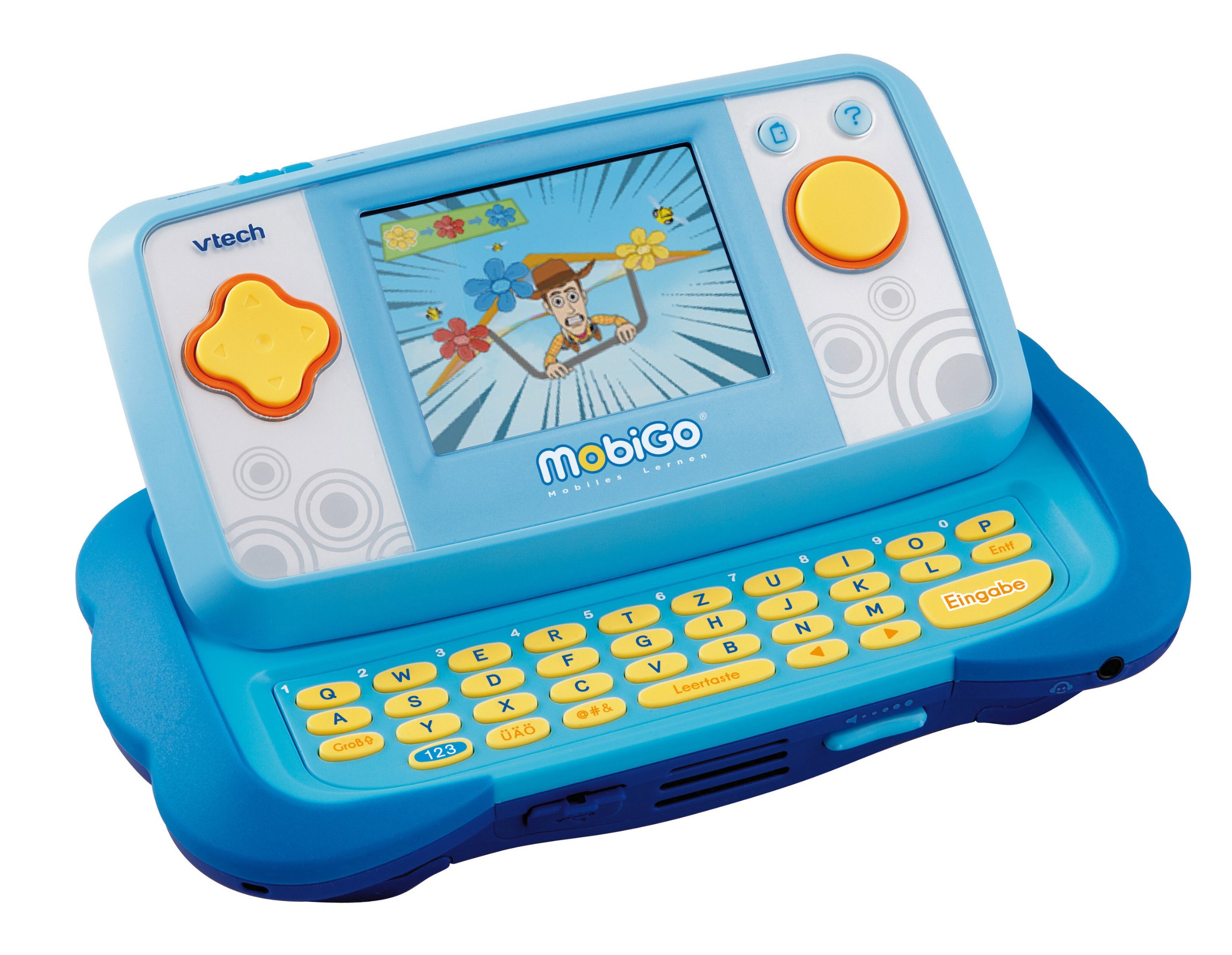VTech 80-115804 - MobiGo Lernkonsole [inkl. Toy Story 3] blau gebraucht  kaufen