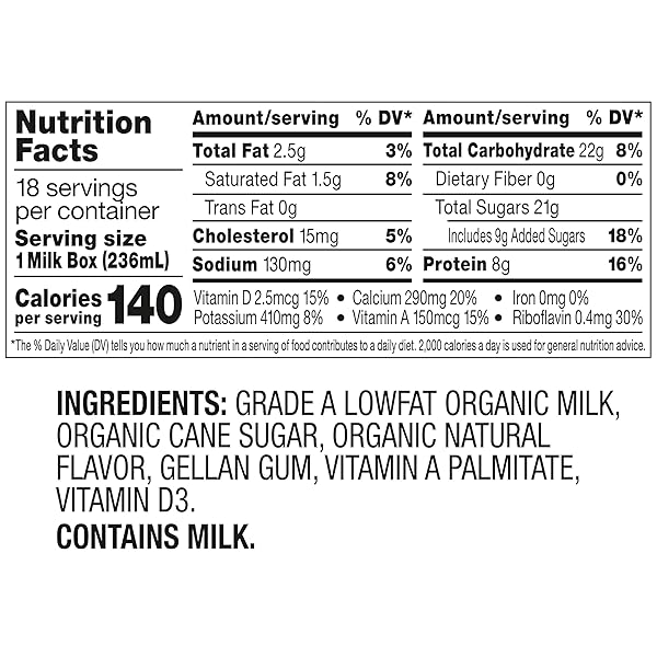 HORIZON ORGANIC SHELF STABLE 1% LOWFAT VANILLA MILK BOXES, 8 FL OZ, 18 COUNT – 8G PROTEIN PER SERVING, USDA ORGANIC UHT, READY TO DRINK FOR LUNCHBOX, TRAVEL, OR ON-THE-GO, NO REFRIGERATION NEEDED