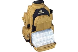 Bassdash Fishing Tackle Backpack Water Resistant Lightweight Tactical Bag Soft Tackle Box with Rod Holder