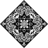 HankieWorld Unisex Bandanas Single Pack Super Soft Cotton 22 inch Cowboy Large Handkerchief with Nice Package