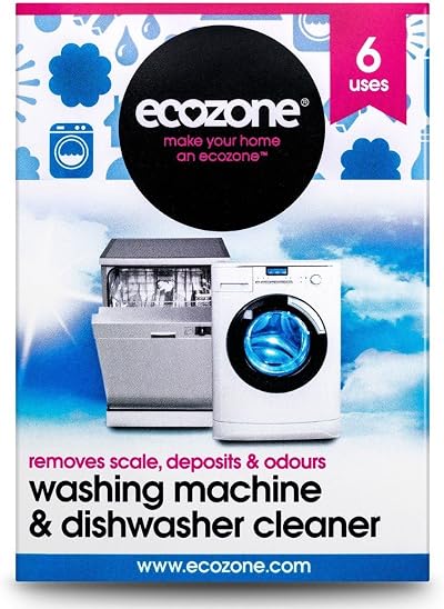 Ecozone Washing Machine and Dishwasher Cleaner 135g Pack of 6 tablets