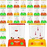 Lewtemi 32 Pcs Water Ring Toss Handheld Game Bulk Retro Pastime Games Handheld Toys Party Favor Basketball Fun Gift, Without Water
