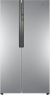 Haier HRF-521DS6 Side-by-Side / A+ / 179 cm Höhe / 435 kWh/Jahr / 341 L Kühlteil / 177 L Gefrierteil / No Frost / Tür Display / Silber [Energieklasse A+]