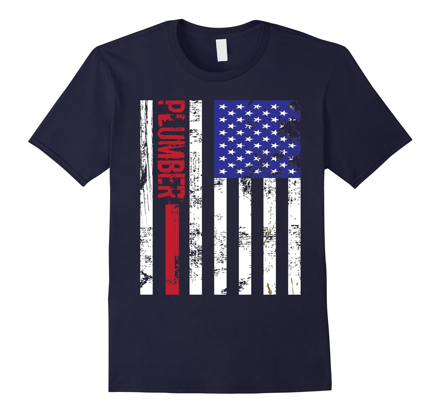 Plumber US Flag T-Shirt