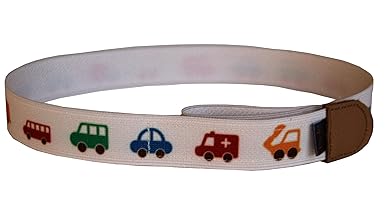 Ed&Kids Kindergürtel Ohne Schnalle Elastisch Größenverstellbar Auto Beige