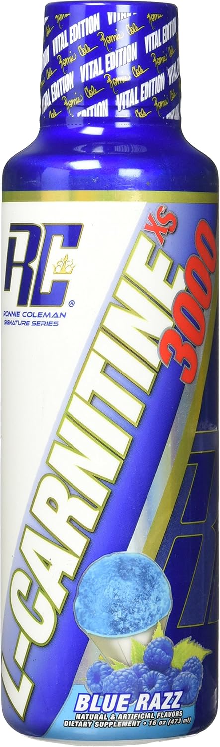 Ronnie Coleman Signature Series L-Carnitine XS Dietary Supplement, Blue Raspberry, 16 Fluid Ounce: Health & Personal Care
