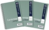 Cambridge Jotter A5 Notebook 8mm Lined 200 Pages Perforated Pack of 3