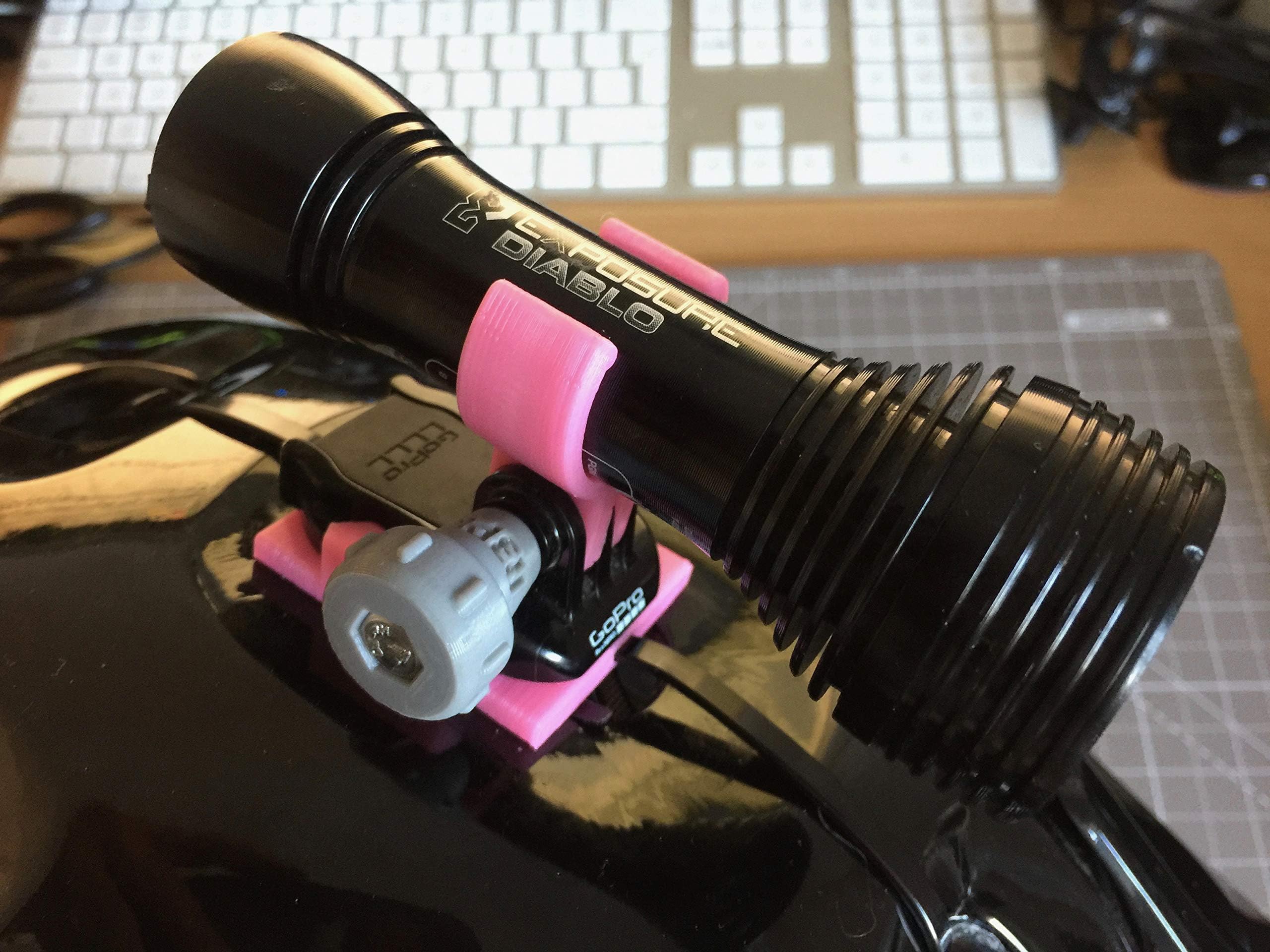 Mount for Exposure Lights V3 - Compatible with GoPro accessories