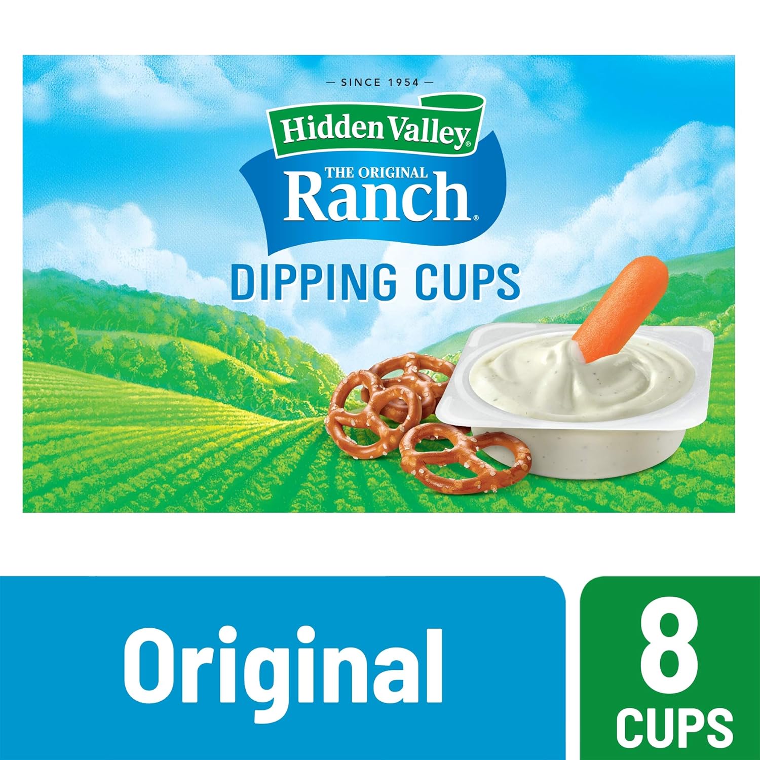 Hidden Valley Salad Dressing To Go Cups, Original Ranch, 1.5 oz (8 ct)