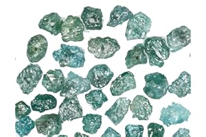 LUKHIDIAMOND Natural Loose Diamond Rough Drilling Bedas Shape Blue Color I3 Clarity 2.00 Ct Lot L12