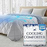 SLEEPHORIA Cooling Comforter - BreezeWeave Cooling Blanket King Size for Hot Sleepers & Deep Rest - Cloud Soft, Breathable, Ultra Durable, Easy Care, Reversible - 108 x 90 in (Light Grey & Dark Grey)