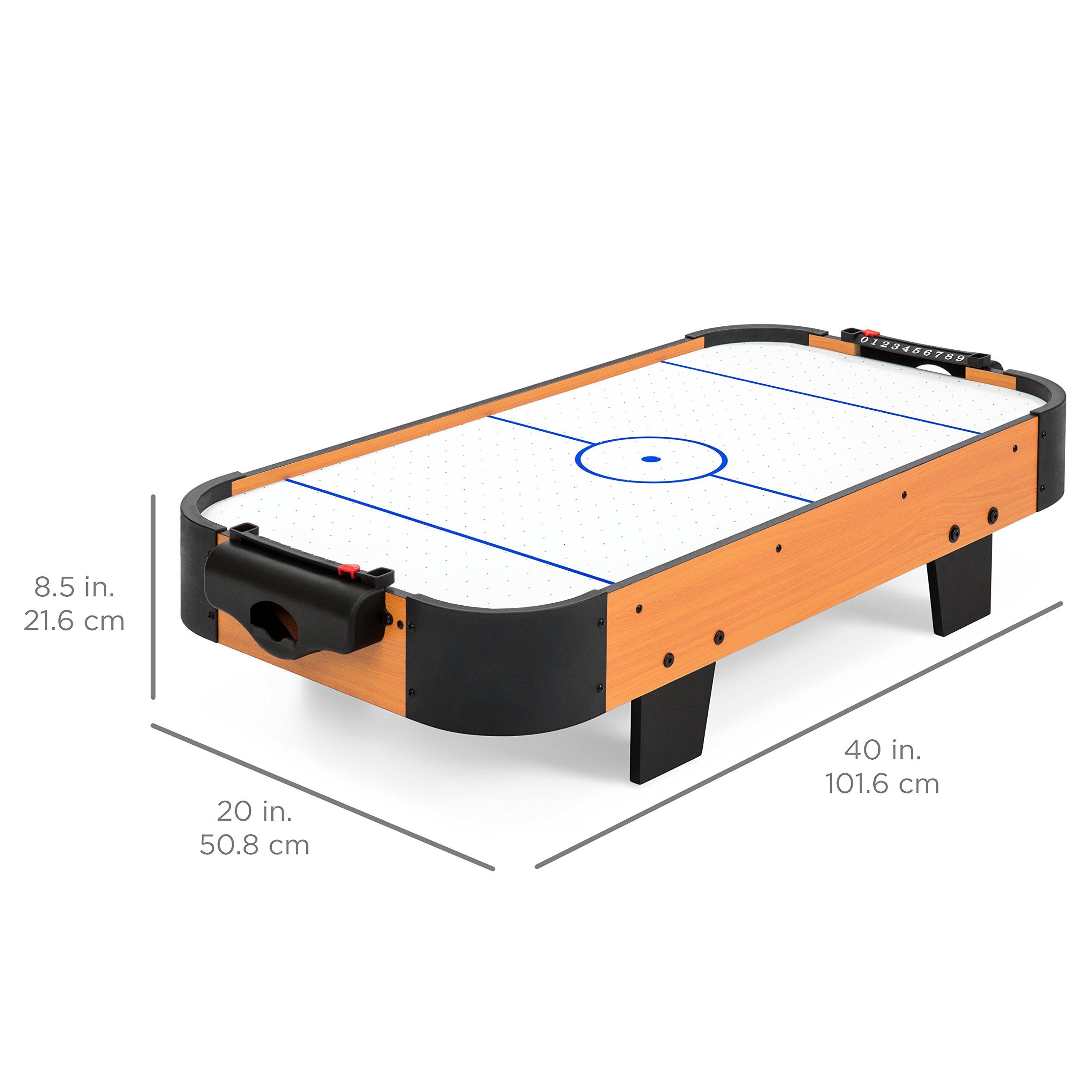Best Choice Products 40in Air Hockey Arcade Table for Game Room, Living Room w/Electric Fan Motor, 2 Sticks, 2 Pucks