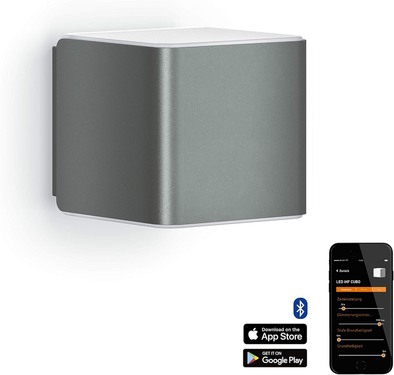 Steinel Wall Light L 840 SC Anthracite, LED Outdoor Light, 160° Motion Detector, Networkable, can be Operated via Bluetooth App, 9.1 W - Image 3