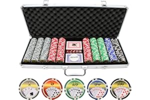 Versa Games 11.5g 500pc Royal Flush Poker Chips Set from