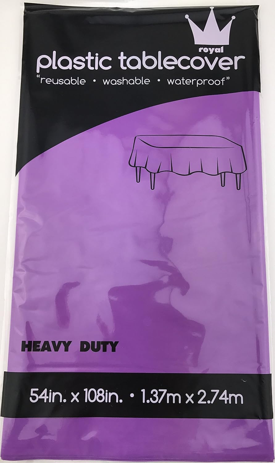 Best purple disposable table cloth