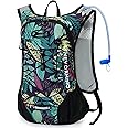 Lightweight Hydration Backpack, Running Backpack with 2L Water Bladder, Hydro Water Daypack for Cycling Hiking Rave for Men Women