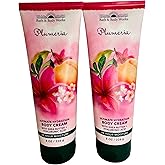 Bath & Body Works Womens Plumeria Ultimate Hydration Body Cream 8 Ounces Pack of 2