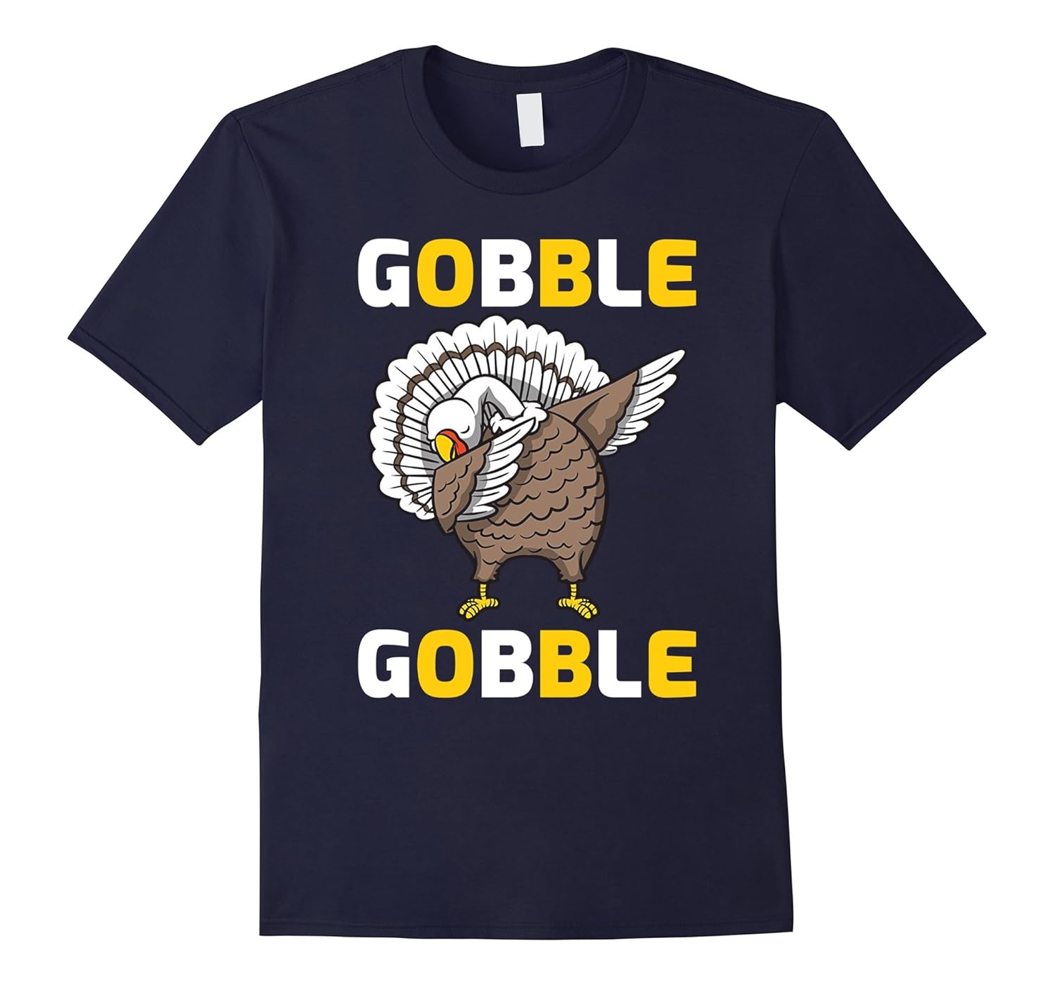 Gobble Thanksgiving day Funny T-Shirt-Rose