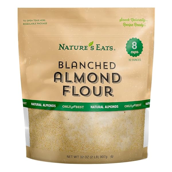 NATURE’S EATS BLANCHED ALMOND FLOUR, 32 OUNCE
