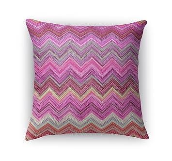 Amazon Com Kavka Designs Pink Chevron Accent Pillow By Marina