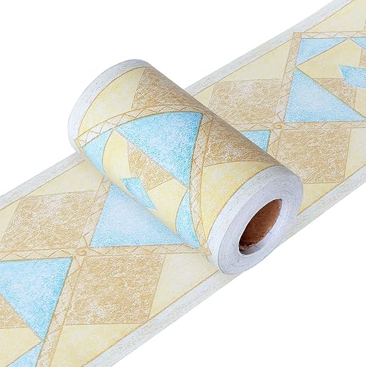 Yoillione Wallpaper Border Self Adhesive Border Decal, Bathroom Border