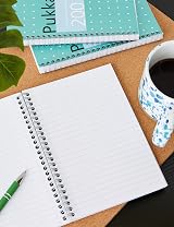 Pukka Pad A5 Jotta Book 3-Pack Metallic Green 200 Pages 8mm 80GSM Perforated view 2