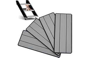 OCEANBROAD EVA Foam RV Step Cover 16''x6.5'' 4 Pack with Self Adhesive for Ladders Trailers Truck Campers RV Steps Treads, Gray