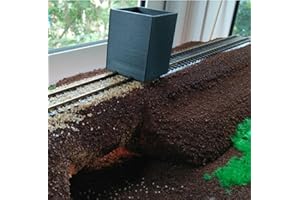SplashNColor HO Scale Ballast for Dispensing & Spreading Track Tool Model Train Tools, Easy Spread Dispense Place Ballast in 