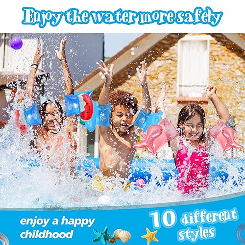 Lenwen 20 Pcs Swim Arm Floaties for Kids Swim Arm Bands for Kids